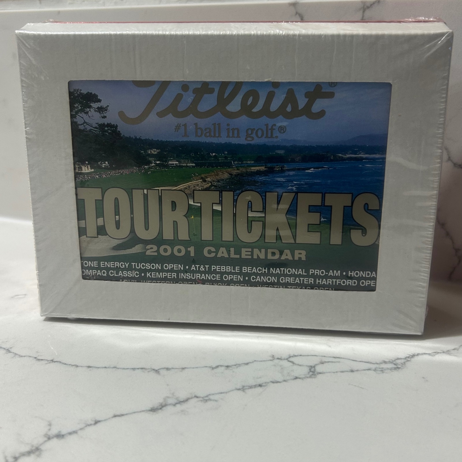 Titleist Dt Spin Golf Balls 1 Dozen 2001 Tour Tickets Calendar New Sealed Box